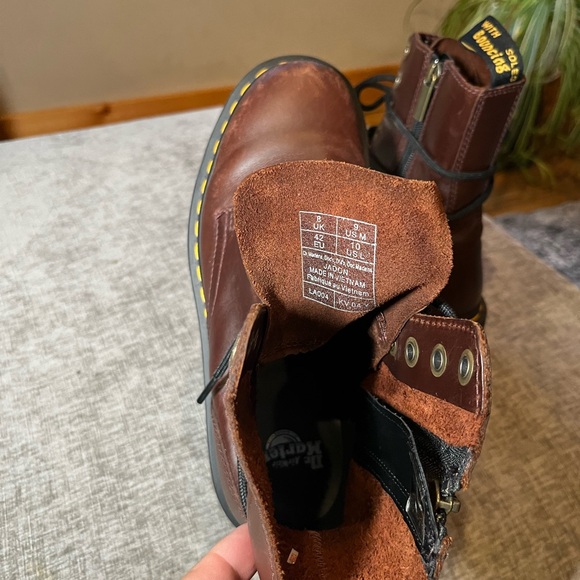 Dr. Martens Red Leather Boots - Picture 4 of 4